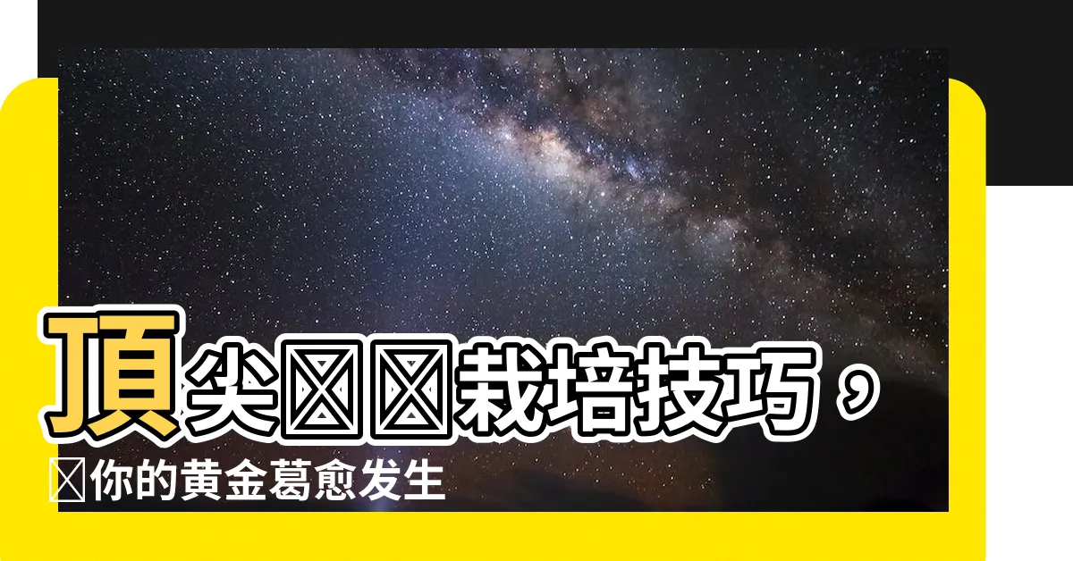 【綠蘿】頂尖綠蘿栽培技巧，讓你的黃金葛愈發生機勃勃！