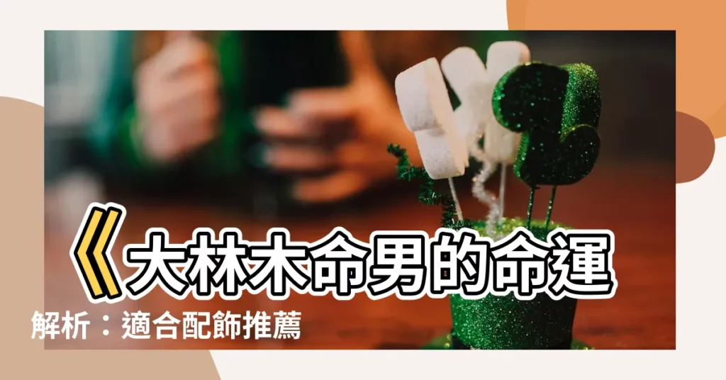 【大林木命男】《大林木命男的命運解析：適合配飾推薦》