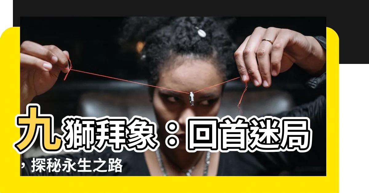 【九獅拜象回頭望】九獅拜象：回首迷局，探秘永生之路