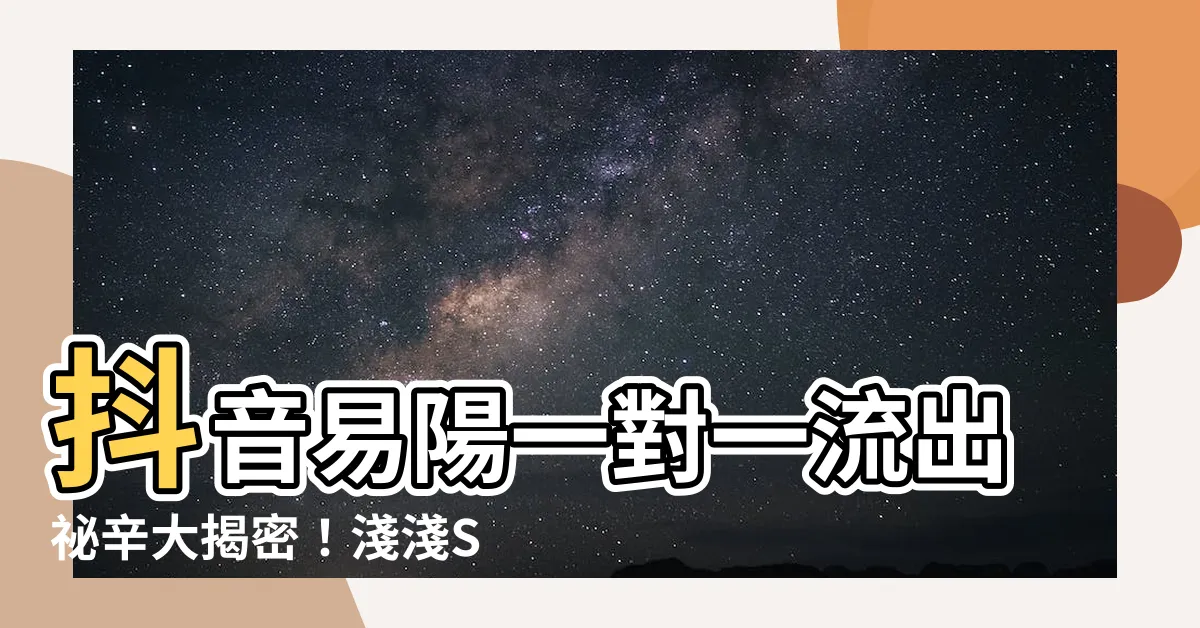 【易陽 一對一】抖音易陽一對一流出秘辛大揭密！淺淺Silvia網紅身份曝光！