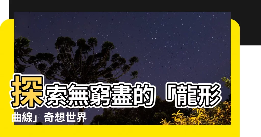 【龍形曲線】探索無窮盡的「龍形曲線」奇想世界