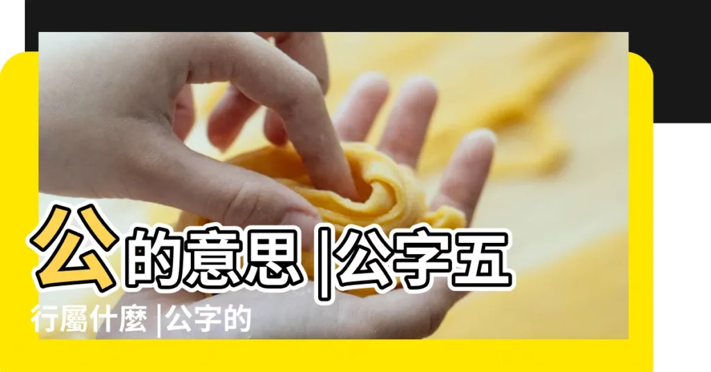 公的意思 |公字五行屬什麼 |公字的五行屬性分析康熙字典筆畫數含義寓意詳解 |【公五行屬性】