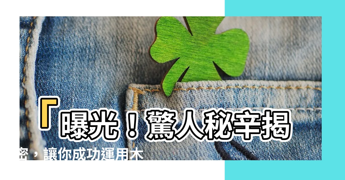 【木火土金水】「曝光！驚人秘辛揭密，讓你成功運用木火土金水五行的秘籍！」