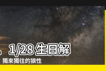 【11/28生日】11/28 生日解密：獨來獨往的狼性領袖