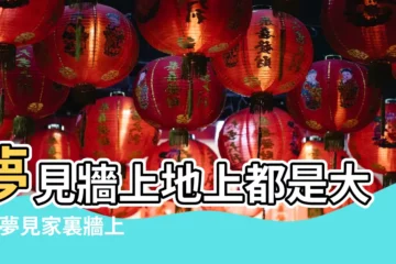 【周公解夢夢見大便在牆上】夢見牆上地上都是大便 |夢見家裏牆上有大便 |夢見糞便 |
