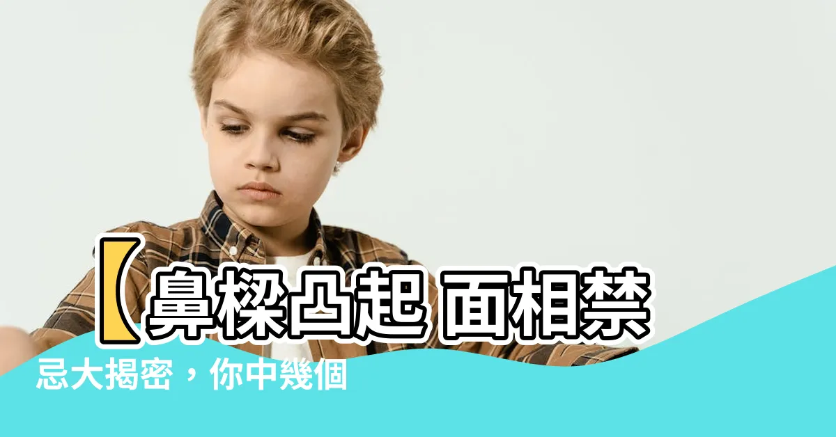 【鼻樑凸起面相】【鼻樑凸起 面相禁忌大揭密，你中幾個？】被擋？