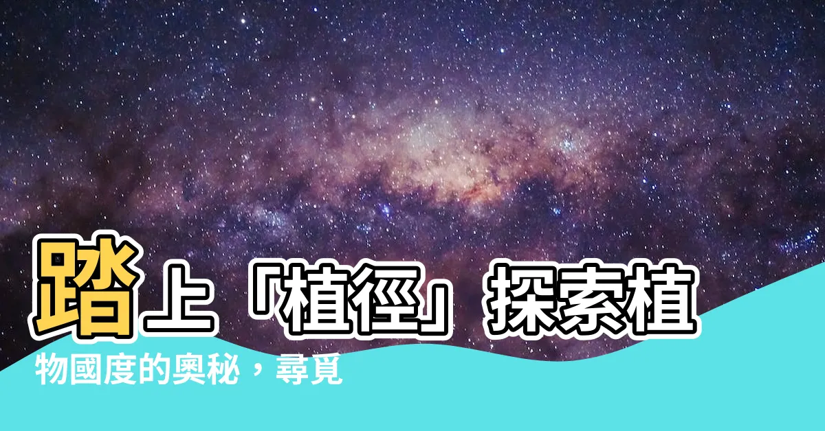 【植徑】踏上「植徑」探索植物國度的奧秘，尋覓你的植物夥伴