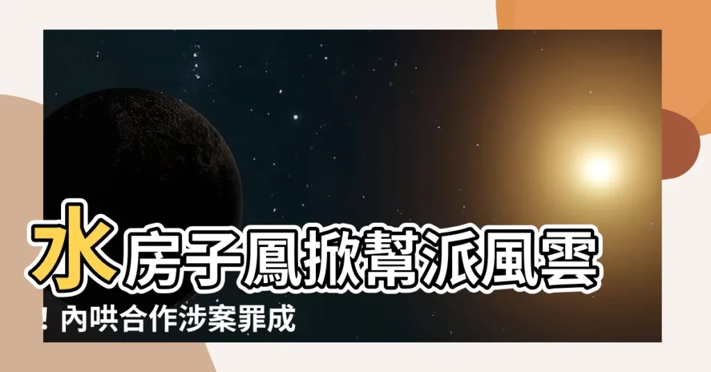 【水房子鳳】水房子鳳掀幫派風雲！內哄合作涉案罪成，自稱三合會成員被捕
