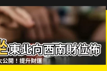 【座東北朝西南財位】坐東北向西南財位佈局大公開！提升財運不求人！