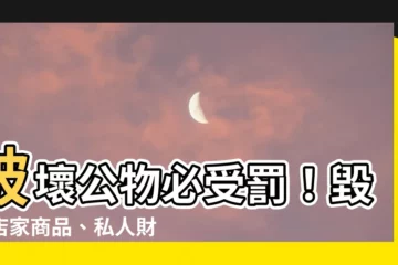 【破壞物品】破壞公物必受罰！毀掉店家商品、私人財物小心中法網