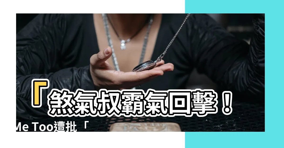 【煞氣叔】「煞氣叔霸氣回擊！Me Too遭批「價碼沒談好」逆向痛擊！」