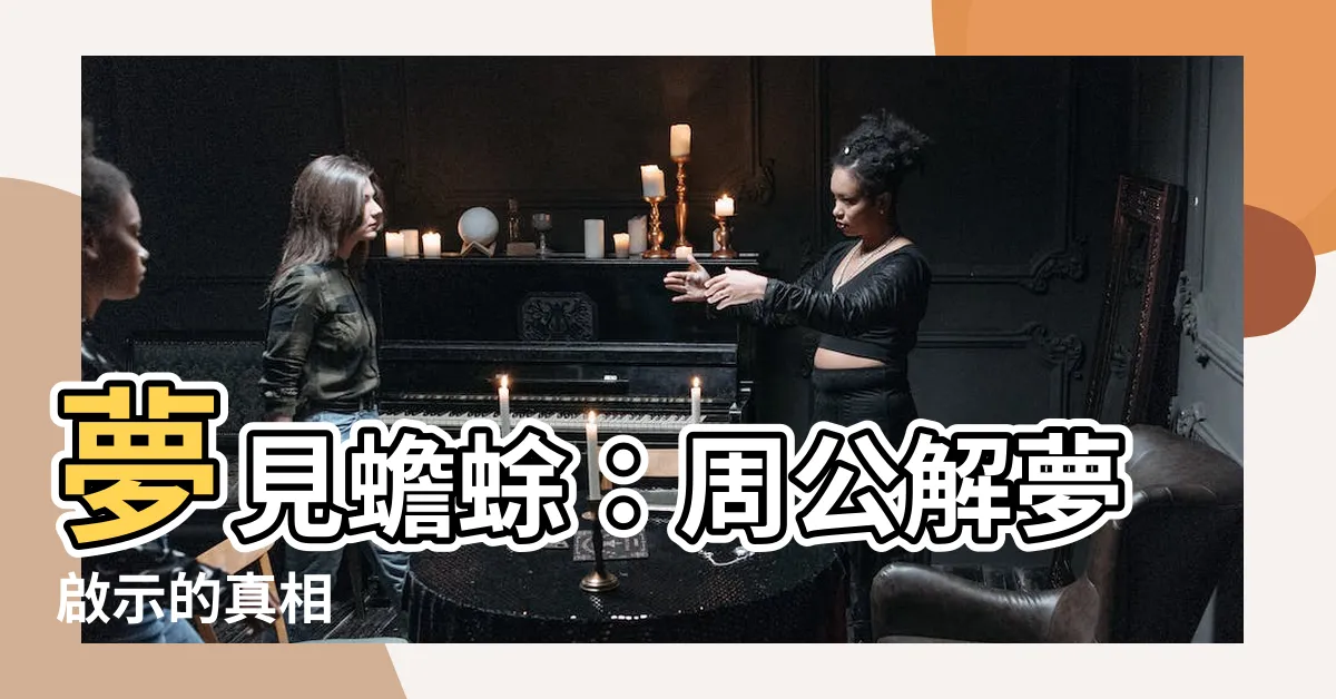 【夢見蟾蜍】夢見蟾蜍：周公解夢啟示的真相