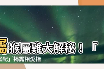 【雞猴配】屬猴屬雞大解秘！「雞猴配」揭露相愛指數