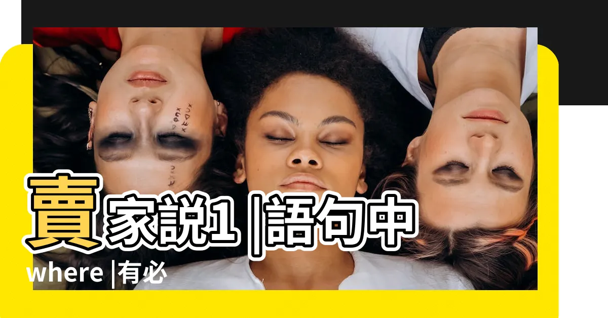 【1:1意思】賣家説1 |語句中where |有必要嗎 |