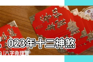 【十二神煞符】2023年十二神煞吉凶 |八字命理實戰篇 |流年十二神煞的排法 |