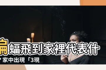 【蝙蝠飛到家裡代表什麼】蝙蝠飛到家裡代表什麼？家中出現「3現象」 屋主準備暴富！