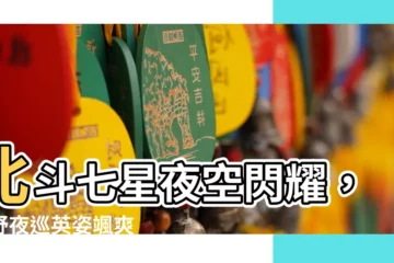 【北斗七星詩詞】北斗七星夜空閃耀，哥舒夜巡英姿颯爽