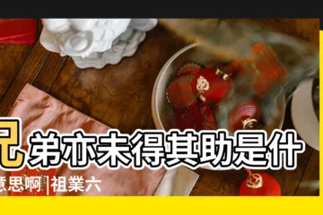 【祖業是長輩】兄弟亦未得其助是什麼意思啊 |祖業六親無靠是什麼意思 |難為祖業什麼意思 |