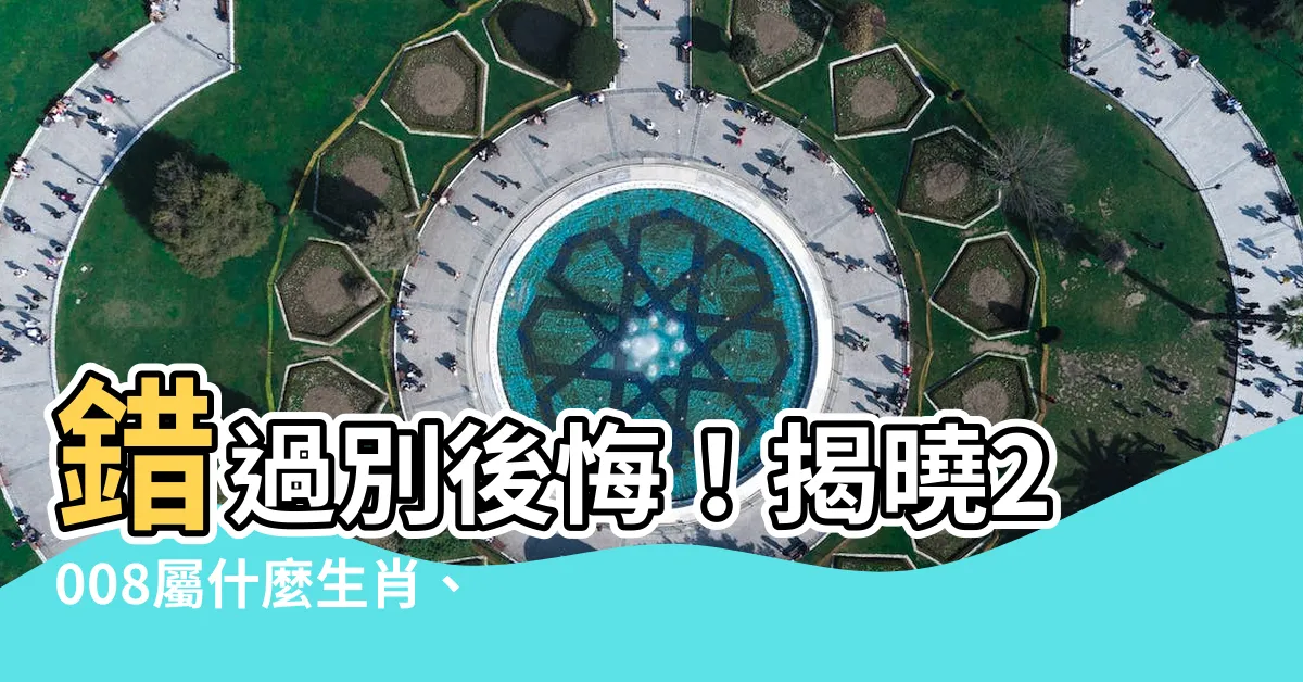 【2008屬什麼】錯過別後悔！揭曉2008屬什麼生肖、民國年份與命格