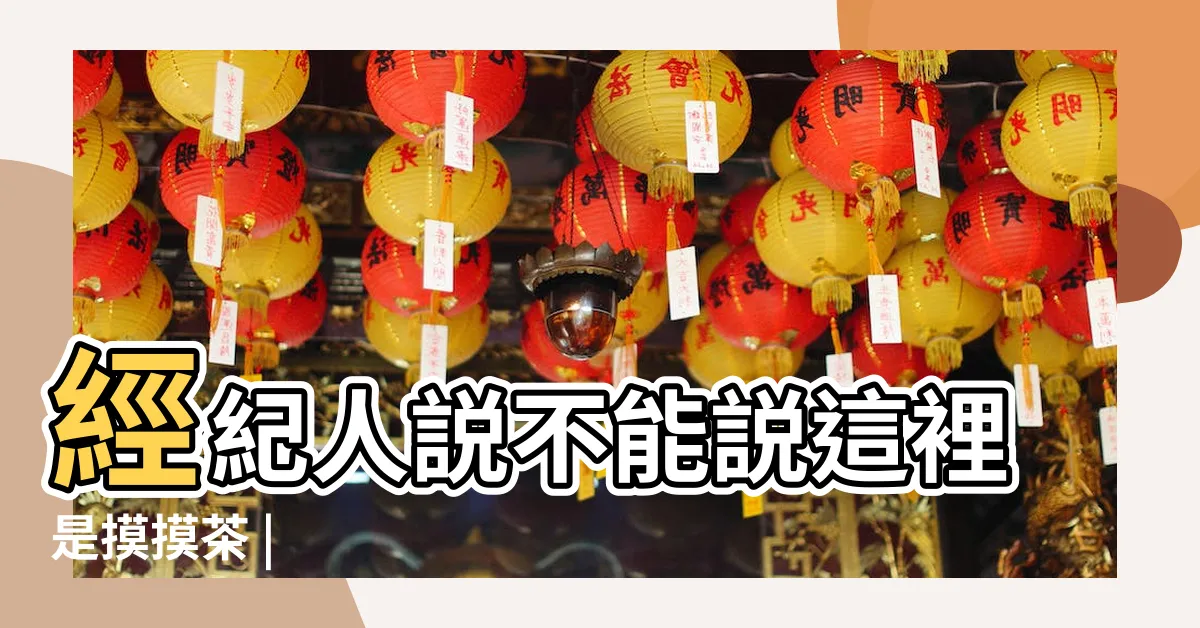 【摸摸茶 意思】經紀人説不能説這裡是摸摸茶 |