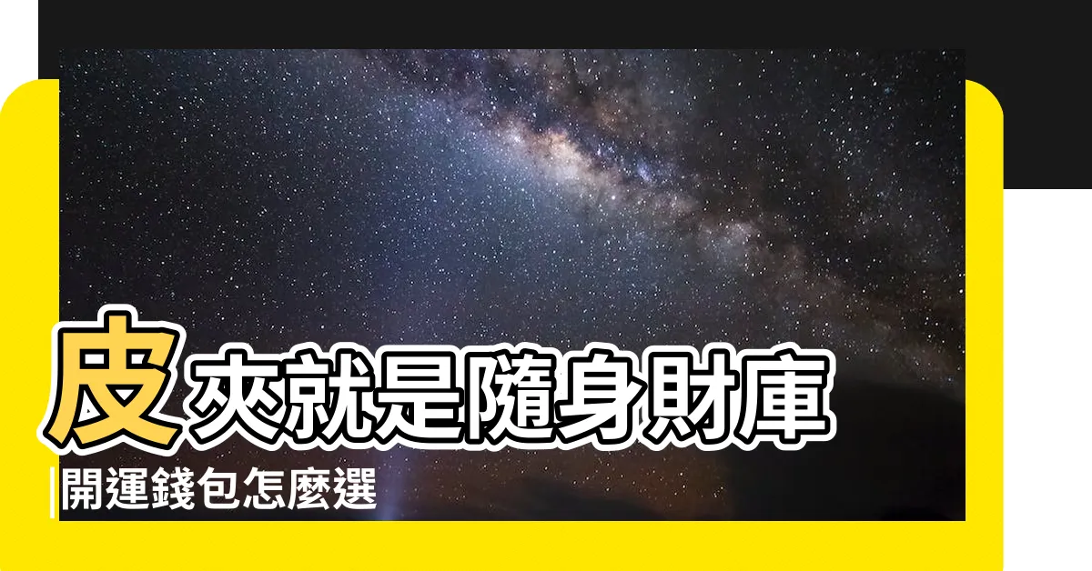 【皮夾招財】皮夾就是隨身財庫 |開運錢包怎麼選 |想招財不 |