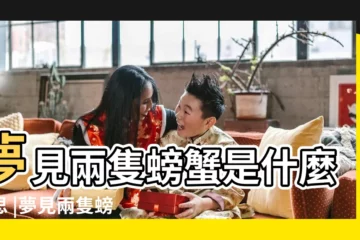 【夢到得到兩個大螃蟹】夢見兩隻螃蟹是什麼意思 |夢見兩隻螃蟹 |夢見兩隻螃蟹 |