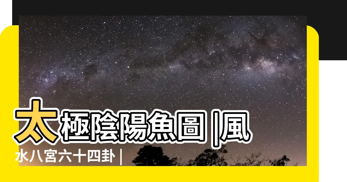 【陰陽魚圖】太極陰陽魚圖 |風水八宮六十四卦 |64卦含義解析 |