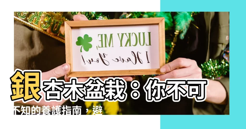 【銀杏木盆栽】銀杏木盆栽：你不可不知的養護指南，避免種植NG！