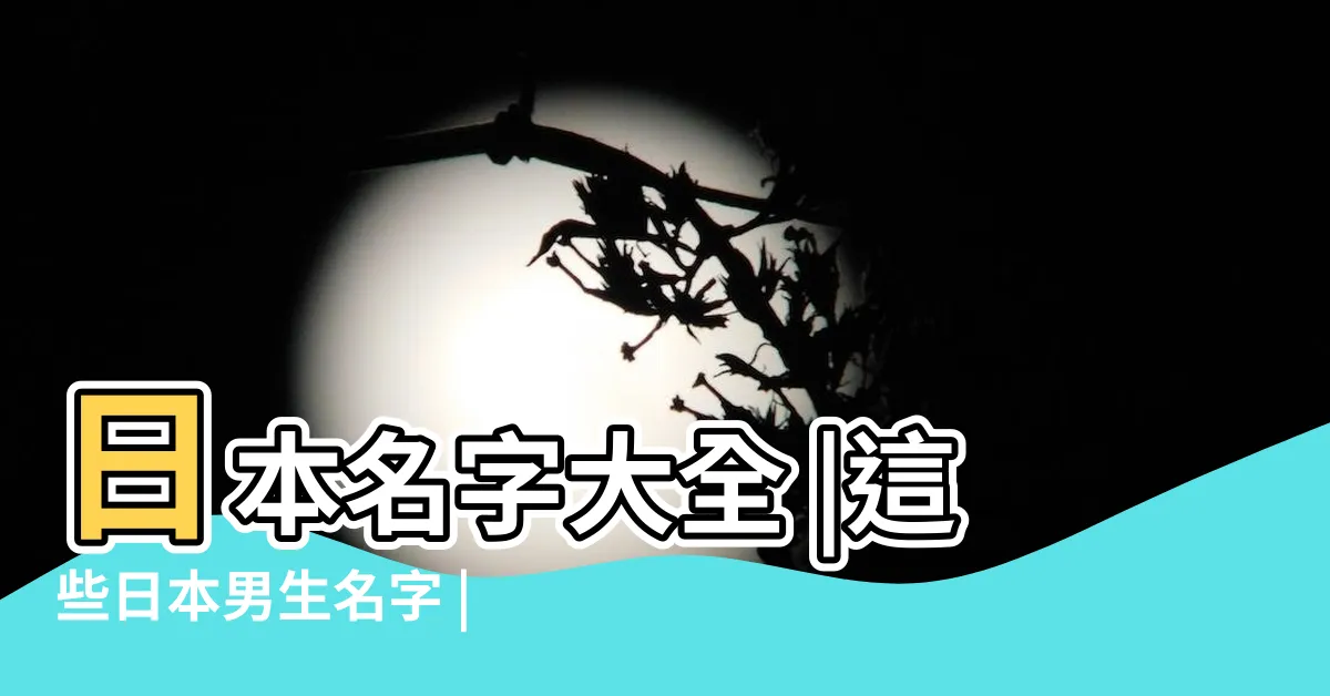 【日本男性的名字】日本名字大全 |這些日本男生名字 |太帥了吧 |
