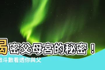 【父母宮】揭密父母宮的秘密！紫微鬥數看透你與父母的緣份和吉凶