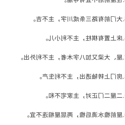 2.風水小知識