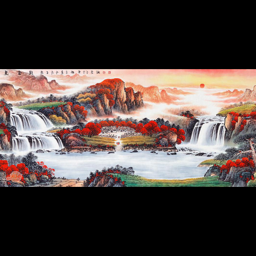 3、真正招財的山水畫,什麼是山水畫的風水重點