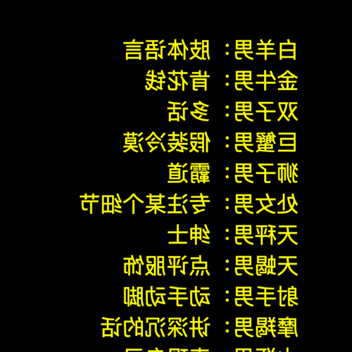 2、星座表中的十二星座有什麼特點?