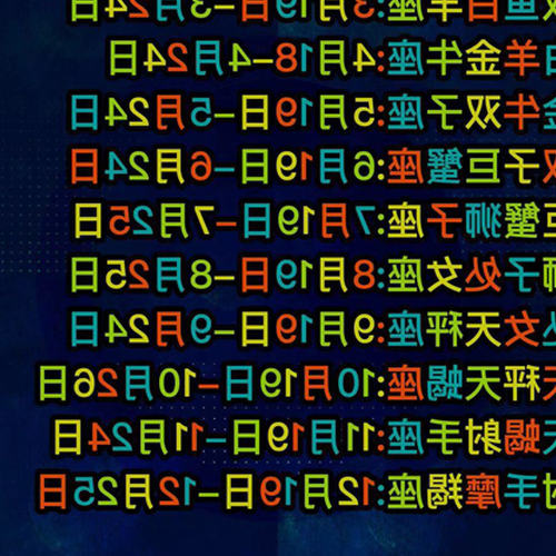 4、公曆12、23是什麼星座
