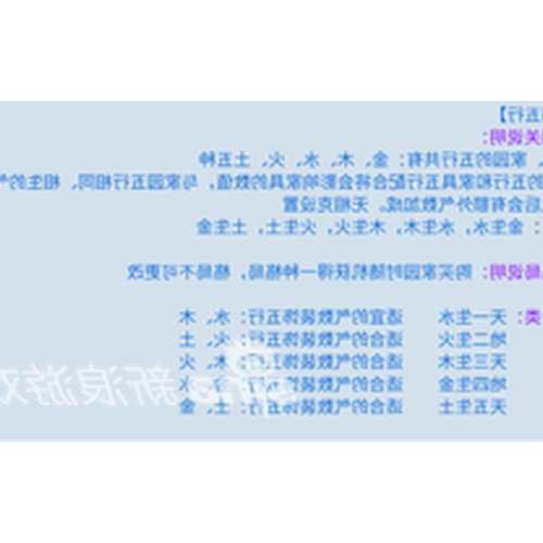 4、風水九宮的五行是什麼? _?