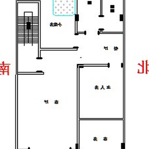 3、農村房子坐東向西好不好,廁所在主屋前面的南邊,前面是屋頂的樓梯廚房位於主屋前的北側有牆壁