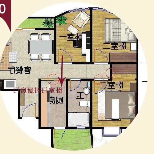 4、廠門的門是對著對面的門嗎?