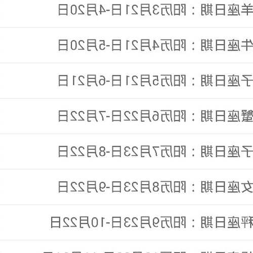4、星座日期查詢農曆還是公曆、12星座日期查詢是按照公曆嗎還是陰曆