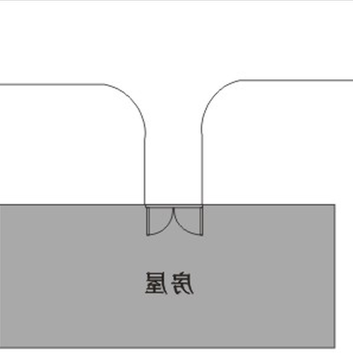 4、農村的房子,如圖大門正對路口,請風水專家指導,謝謝...
