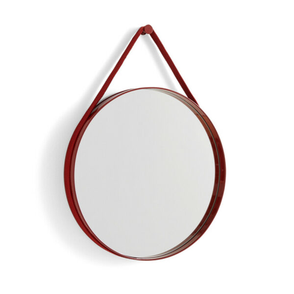 HAY Strap Mirror Spejl No 2 Ø50 Red