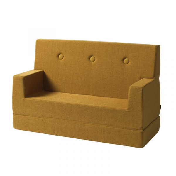 By KlipKlap KK Kids Sofa Mustard Med Mustard Knapper