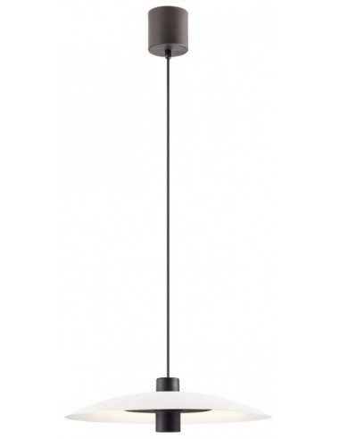 LARS Loftlampe i metal Ø35 cm 11W COB/SMD LED - Mat sort/Mat hvid