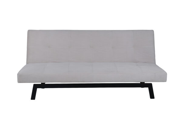 VENTURE DESIGN Bodil sovesofa - beige fløjl og sort stål (180x60)