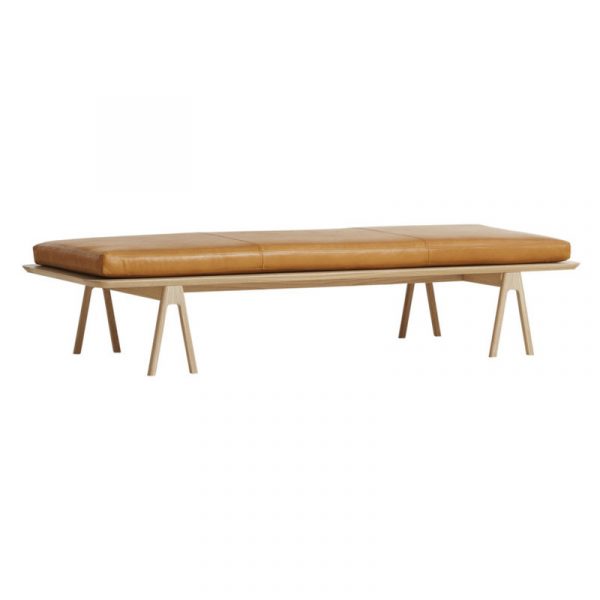 WOUD Level Daybed Egetræ/Cognac Læder