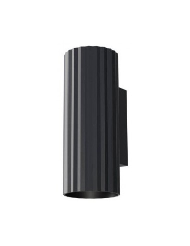 DELPHI Up-Down Væglampe i aluminium H18 cm 2 x GU10 - Mat sort