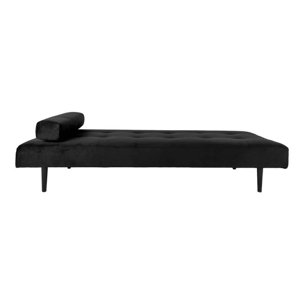 HOUSE NORDIC Capri daybed - sort velour og sort træ