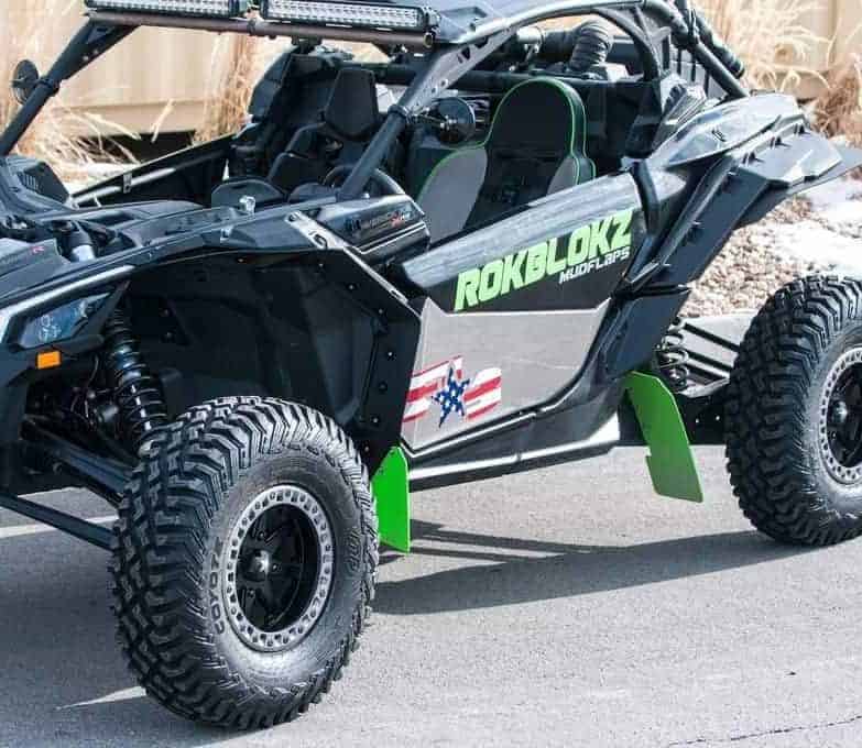 RokBlokz CanAm Maverick X3 Mud Flaps, Fender Extensions