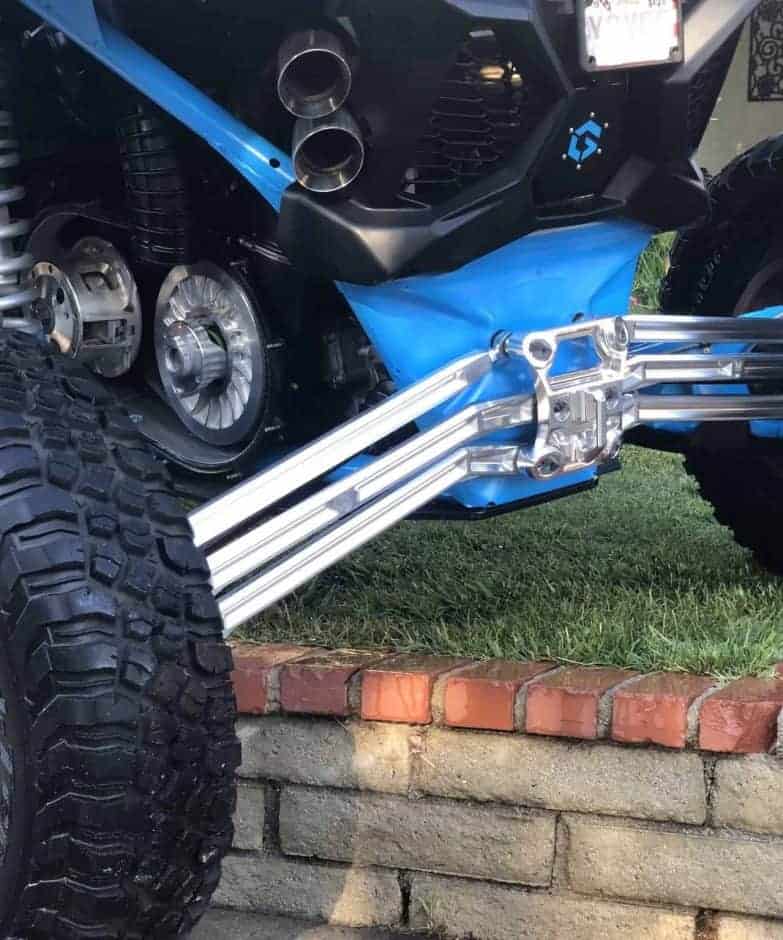 LMUTV CanAm Maverick X3 Radius Rod Set, Solid Billet