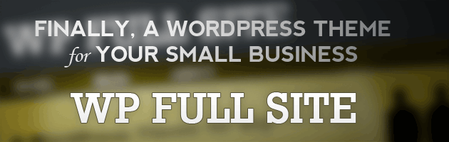 WP Full Site Banner - WordPress theme for your small business