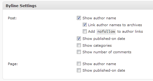Hybrid Byline Plugin Settings